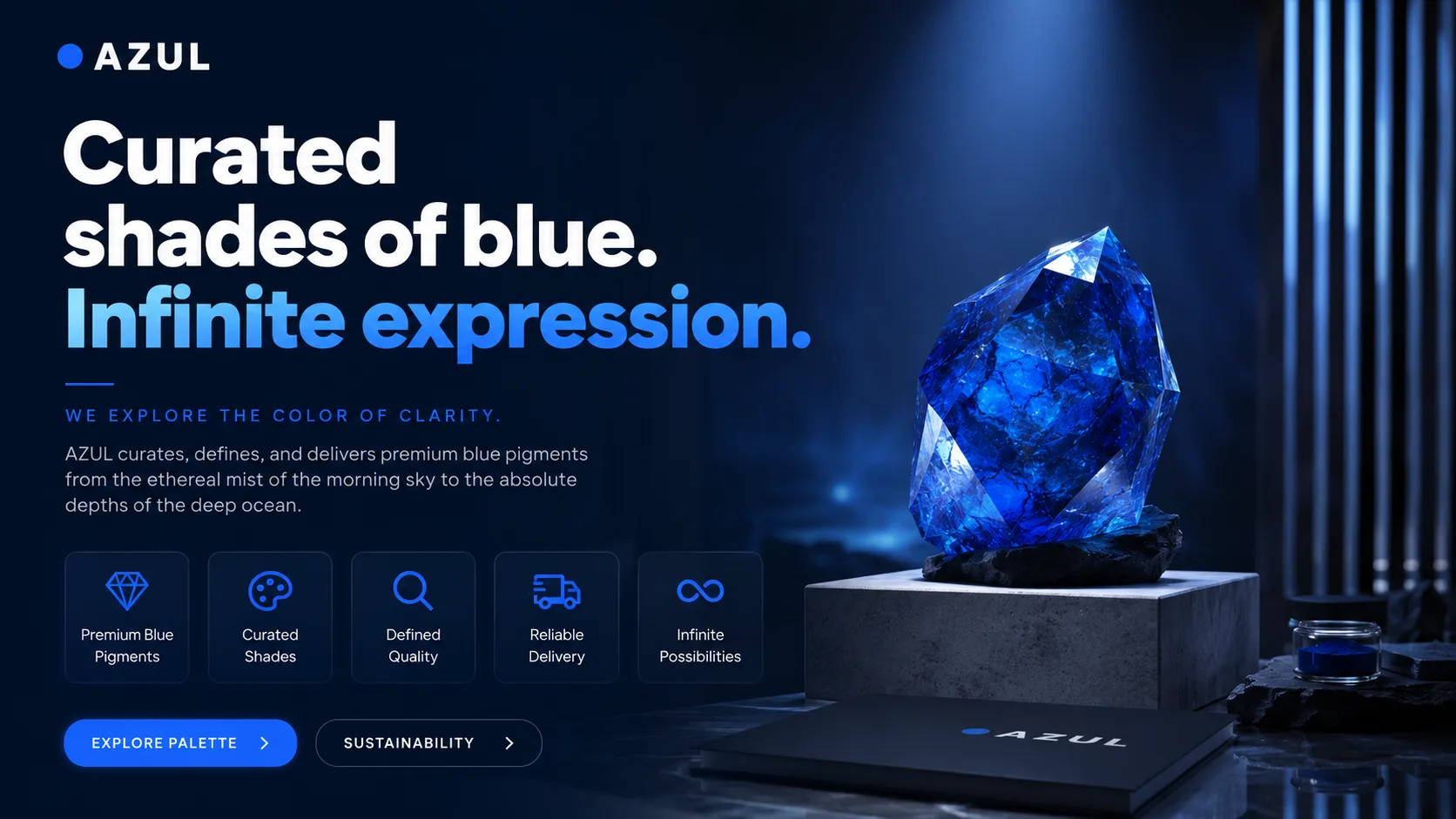 AZUL — Curated Blue Pigments